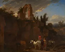 Watering Place, 1655. Creator: Nicolaes Berchem