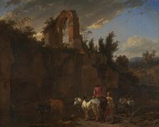 Watering Place, 1655. Creator: Nicolaes Berchem