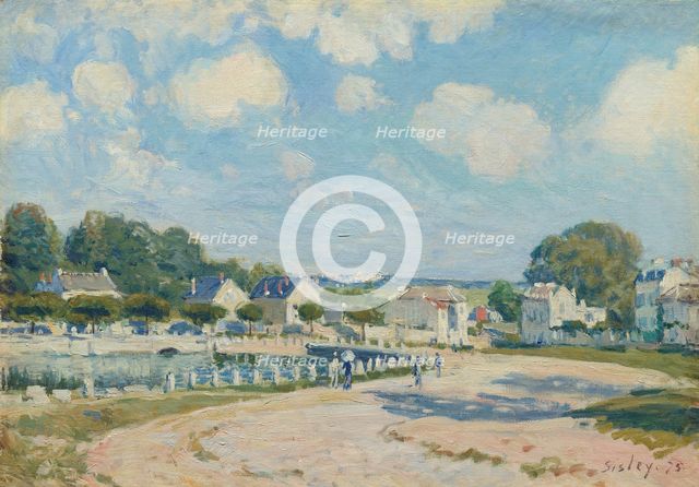 Watering Place at Marly, 1875. Creator: Alfred Sisley.