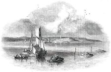Watering-Places of Devon - Exmouth, from Starcross, 1850. Creators: Birket Foster, Edmund Evans