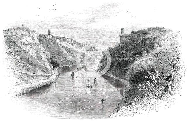 Watering-Places of England - Clifton, from Leigh Wood, 1850. Creators: Birket Foster, Edmund Evans.