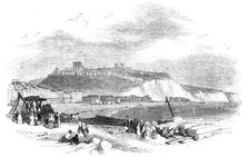 Watering-Places of England - Dover: the Town and Heights, 1850. Creators: Birket Foster, Edmund Evans