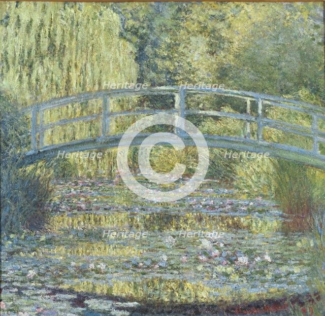 Waterlily pond, green harmony (Le bassin aux nymphéas, harmonie verte), 1899.