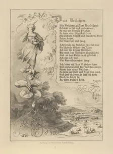 Waterlily, Viola, King of Thule, the Flowers Revenge, 1852. Creator: Eugen Napoleon Neureuther