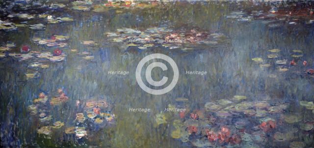 Waterlilies Pond, Green Reflection (Le Bassin aux nymphéas, reflets verts), 1920-1925.