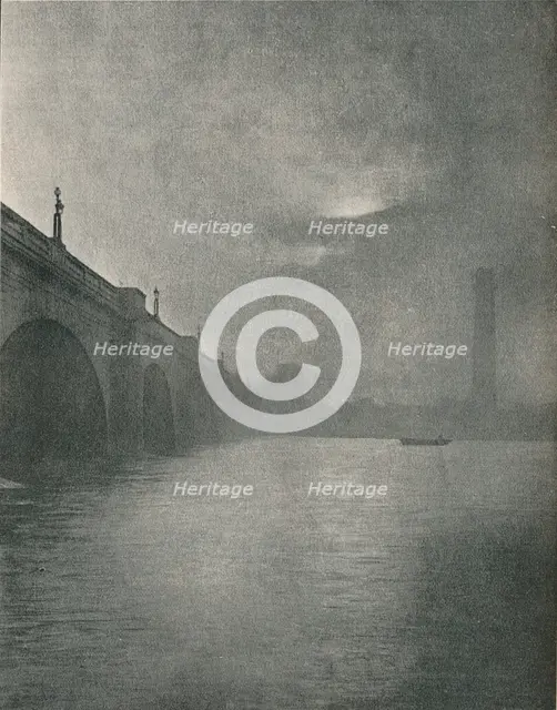 'Waterloo Bridge', 1877. Artist: Frederick Hollyer.