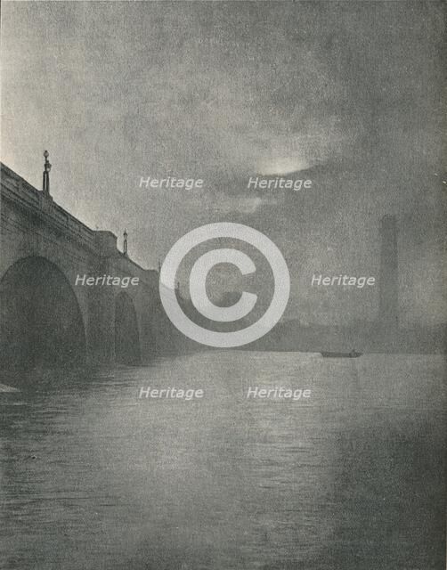 'Waterloo Bridge', 1877. Artist: Frederick Hollyer.