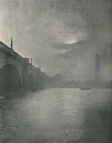 Waterloo Bridge 1877. Artist: Frederick Hollyer