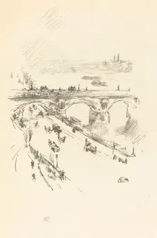Waterloo Bridge, 1896. Creator: James Abbott McNeill Whistler