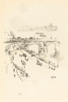 Waterloo Bridge, 1896. Creator: James Abbott McNeill Whistler