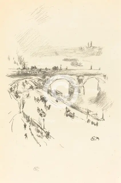Waterloo Bridge, 1896. Creator: James Abbott McNeill Whistler.