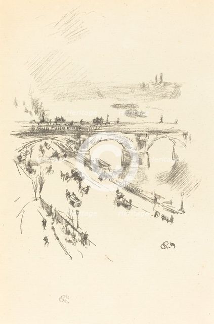 Waterloo Bridge, 1896. Creator: James Abbott McNeill Whistler.