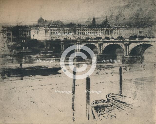 'Waterloo Bridge', 1927. Creator: Percy Robertson.