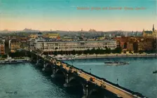 Waterloo Bridge and Somerset House, London c1910