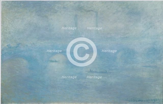 Waterloo Bridge. Effect of Fog, 1903. Creator: Claude Monet.