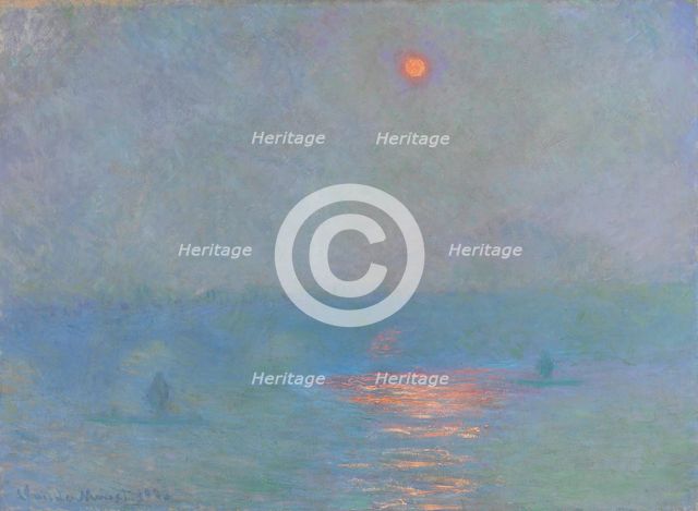 Waterloo Bridge: Effect of Sunlight in the Fog, 1903. Creator: Monet, Claude (1840-1926).
