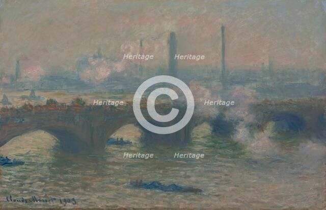 Waterloo Bridge, Gray Day, 1903. Creator: Claude Monet.
