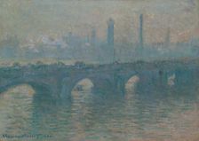 Waterloo Bridge, Gray Weather, 1900. Creator: Claude Monet