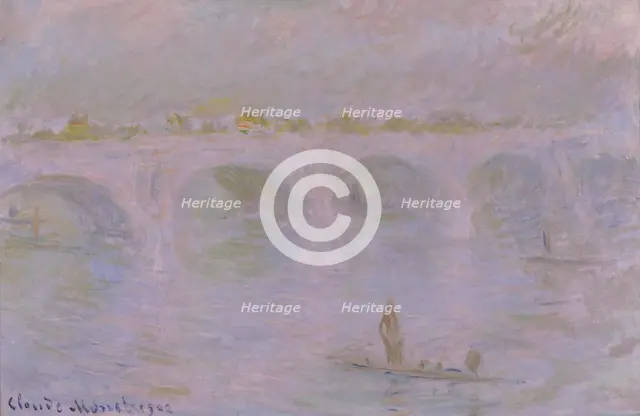 Waterloo Bridge in London, 1902. Artist: Monet, Claude (1840-1926)