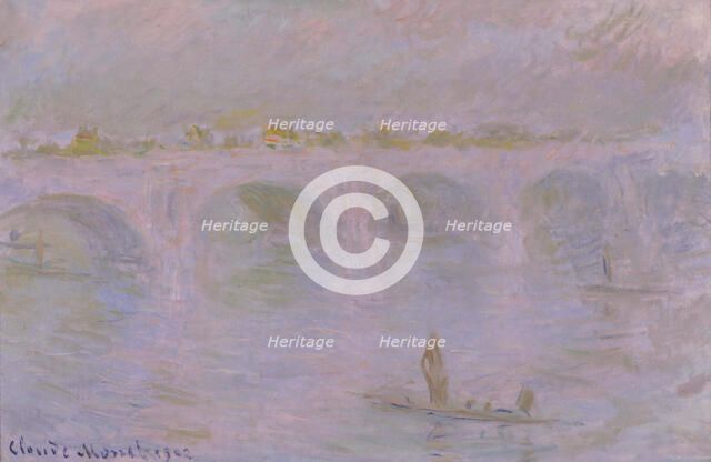 Waterloo Bridge in London, 1902. Artist: Monet, Claude (1840-1926)