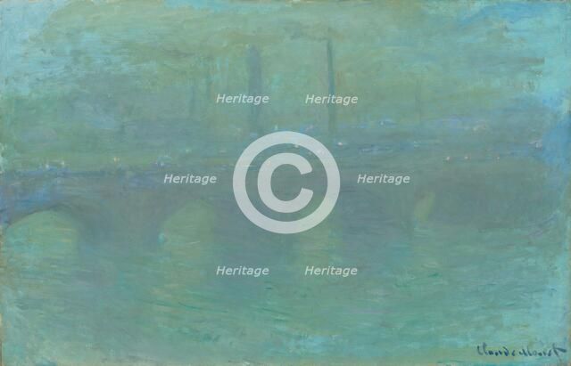 Waterloo Bridge, London, at Dusk, 1904. Creator: Claude Monet.