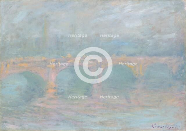 Waterloo Bridge, London, at Sunset, 1904. Creator: Claude Monet.