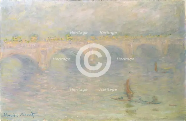 Waterloo Bridge, Sunlight Effect, 1899-1901. Artist: Monet, Claude (1840-1926)