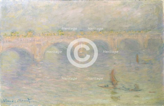 Waterloo Bridge, Sunlight Effect, 1899-1901. Artist: Monet, Claude (1840-1926)
