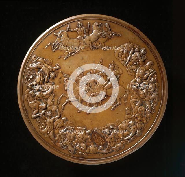 Waterloo Medallion (image 1 of 2), (1784-1855). Creator: Benedetto Pistrucci.