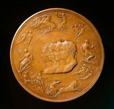 Waterloo Medallion (image 2 of 2), designed c.1817-1850. Creator: Benedetto Pistrucci