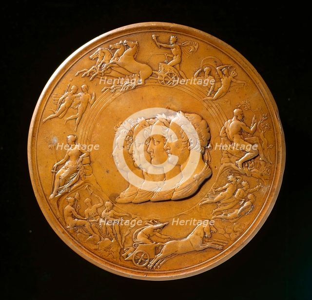 Waterloo Medallion (image 2 of 2), designed c.1817-1850. Creator: Benedetto Pistrucci.