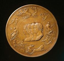 Waterloo Medallion (image 2 of 2), designed c.1817-1850. Creator: Benedetto Pistrucci