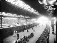 Waterloo Station, York Road, Lambeth, London, c1870-1900. Artist: York & Son