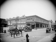 Waterloo Station, York Road, Lambeth, London, c1870-1900. Artist: York & Son