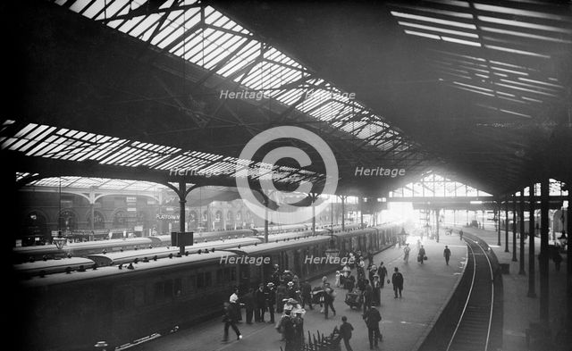 Waterloo Station, York Road, Lambeth, London, c1870-1900. Artist: York & Son