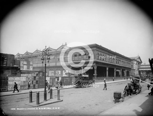 Waterloo Station, York Road, Lambeth, London, c1870-1900. Artist: York & Son