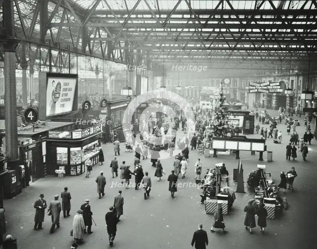 Waterloo Station, Lambeth, London, 1960. Artist: Unknown.