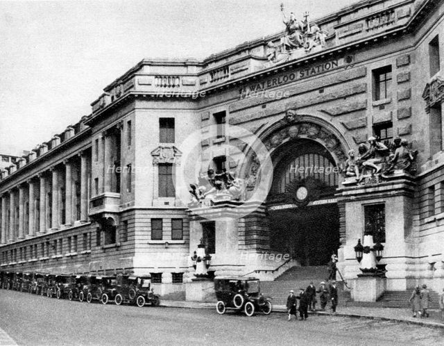 Waterloo Station, London, 1926-1927.Artist: McLeish