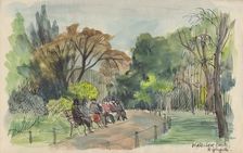 Waterlow Park, Highgate c1950. Creator: Shirley Markham