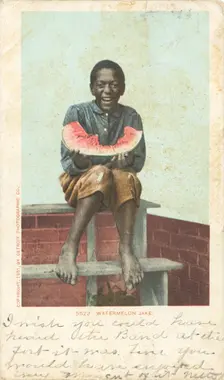 Watermelon Jake, 1901. Creator: Detroit Publishing Company