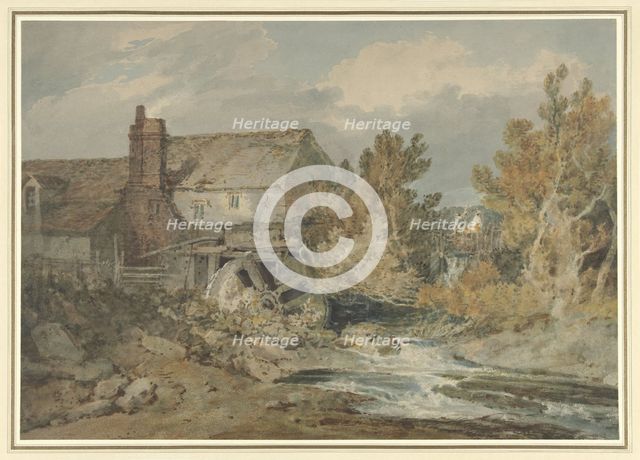 Watermill near a Flowing Brook, 1795-1797. Creator: JMW Turner.