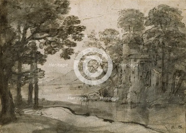 Watermill among Trees, c1635-1638. Artist: Claude Lorrain.