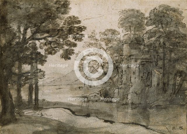 Watermill among Trees, c1635-1638. Artist: Claude Lorrain.