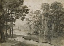 Watermill among Trees, c1635-1638. Artist: Claude Lorrain