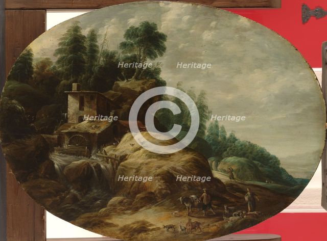 Watermill by a Wooded Outcrop, 1633. Creator: Gillis Peeters.