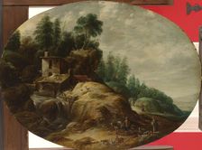 Watermill by a Wooded Outcrop, 1633. Creator: Gillis Peeters