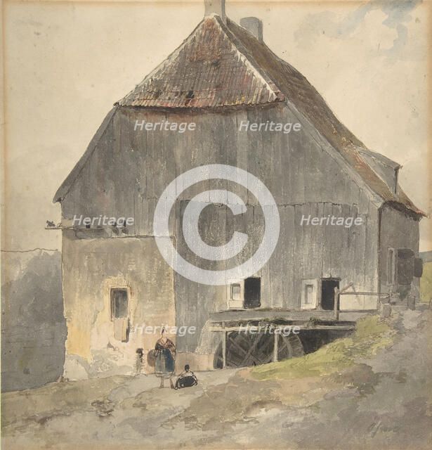 Watermill, ca. 1870. Creator: Ernst Erwin Oehme.