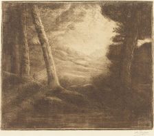 Water's Edge by Morning Light (Au bord de l'eau (Effet du matin)). Creator: Alphonse Legros