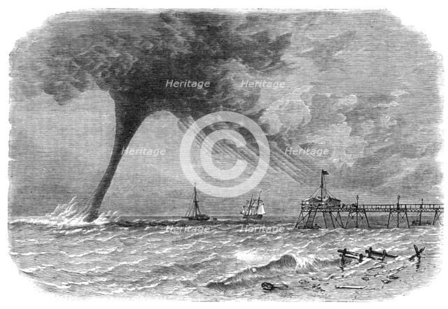 Waterspout seen off Worthing on Sunday, August 21, 1864. Creator: Unknown.