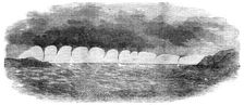 Waterspouts seen off Malta, 1856. Creator: Unknown